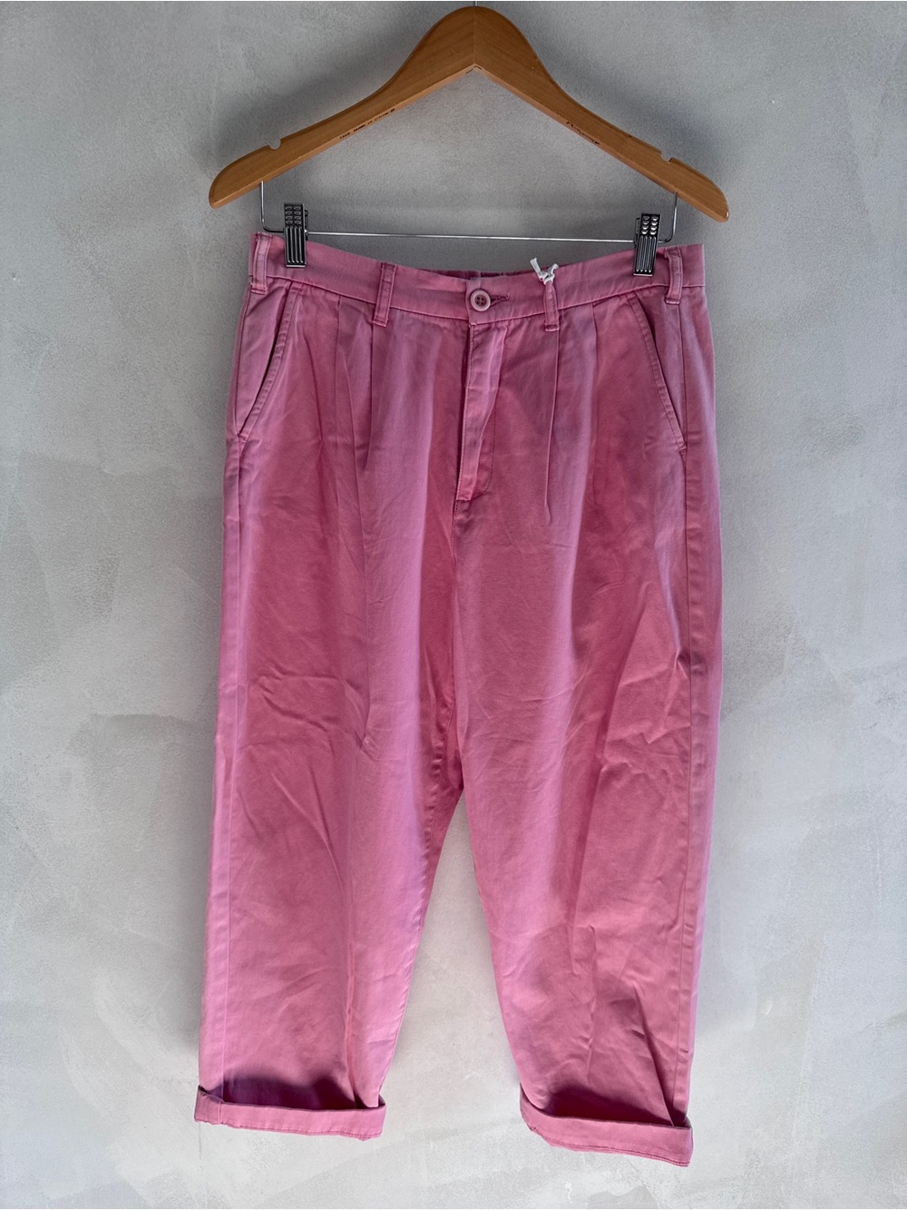 pistola - Pink High-Rise Pleated Trousers - Size 27 (NWT)
